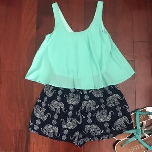 Boho Elephant Romper